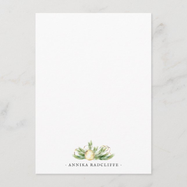 Sparkling Cheer | Elegant Personalized Stationery Enclosure Card (Front)