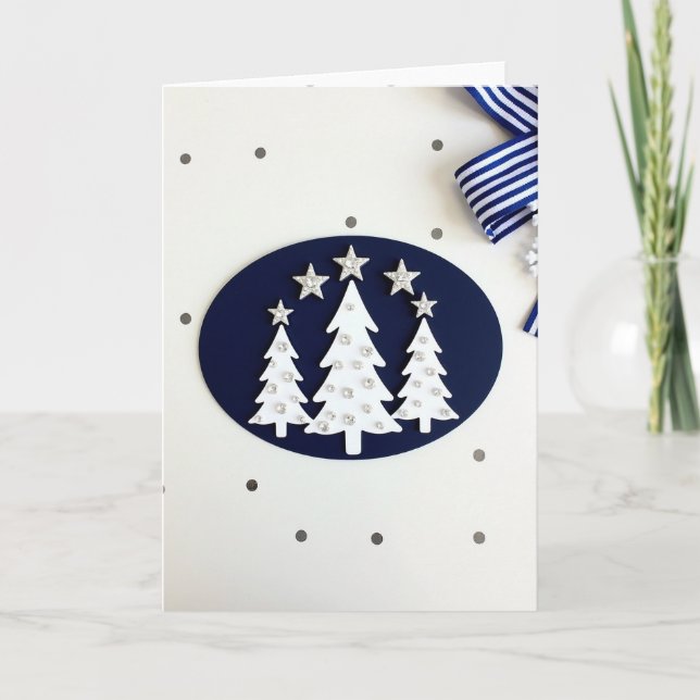 Sparkling Christmas Tree Card (Front)