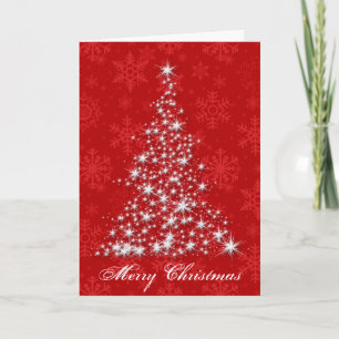 Sparkling Christmas Tree Holiday Card