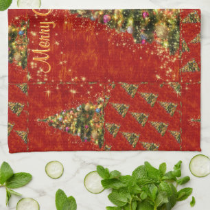 Sparkling Christmas Tree Kitchen Towel