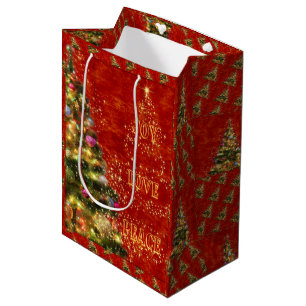Sparkling Christmas Tree Medium Gift Bag
