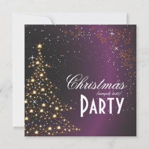 Sparkling Christmas Tree / Party invitations