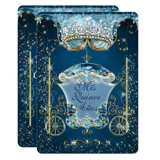 Sparkling Cinderella Style Party Invitations