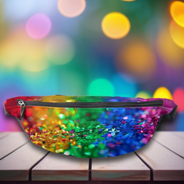 Sparkling Colourful Rainbow Sequins Fanny Pack (Creator Uploaded)