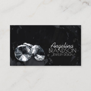 Sparkling Diamond Jewellery Designer Black Card