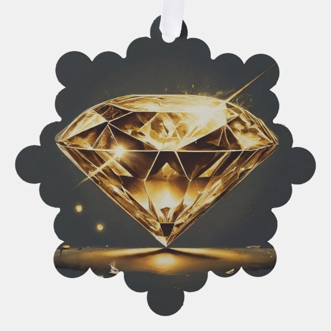 Sparkling Diamond Ornament Card (Front)