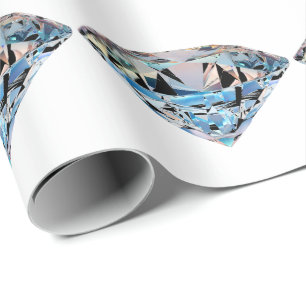 Sparkling diamond wrapping paper