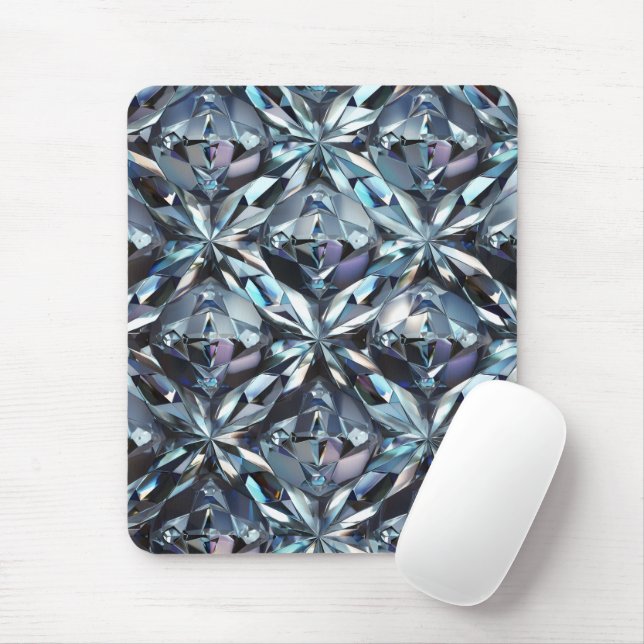 Sparkling Diamonds Mouse Pad (With Mouse)