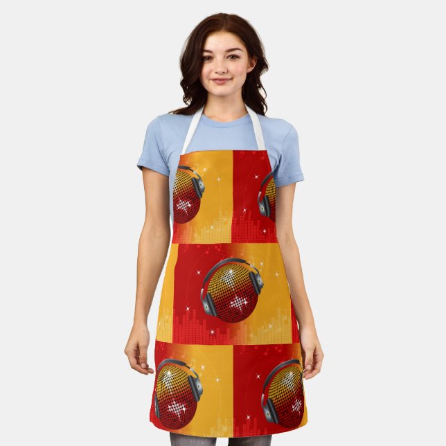 Sparkling Disco Ball Apron (Worn)