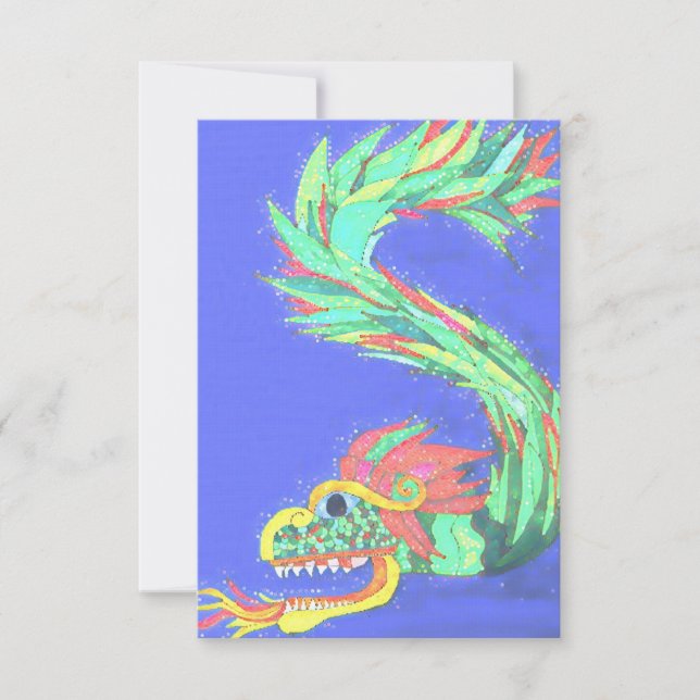 Sparkling Dragon Thank You Card (Front)
