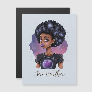 Sparkling Elegant Afro Woman