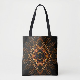 Sparkling Fire Shield Medium Tote w/Shoulder Strap Bag