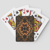 Sparkling Fire Shield Playing Cards
