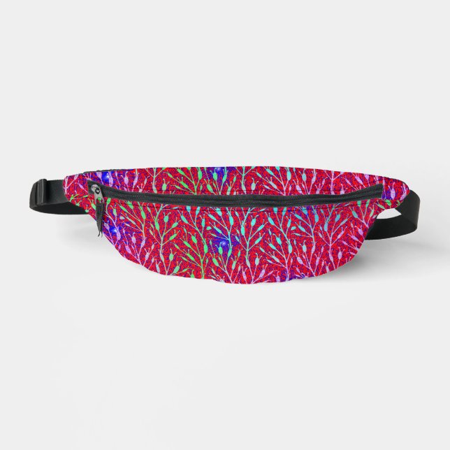 Sparkling Fireworks Party Pattern  Fanny Pack (Front)