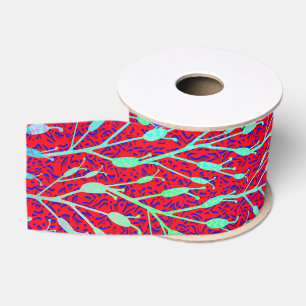 Sparkling Fireworks Party Pattern  Grosgrain Ribbon