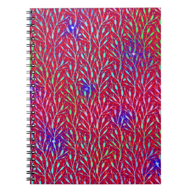 Sparkling Fireworks Party Pattern  Notebook (Front)
