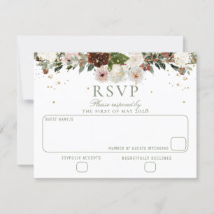 Sparkling Floral Chuppah Canopy Wedding RSVP