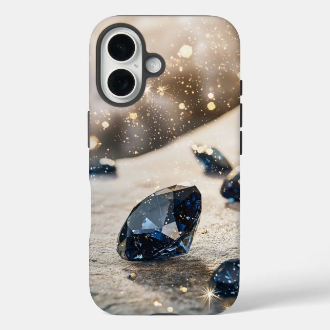 Sparkling Gemstone Phone Case  (Back)