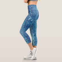 Sparkling Girly Glam Glitter Disco Party Capri