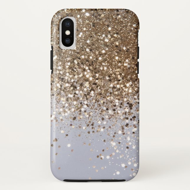 Sparkling Glam Gold Glitter Glam #1 Case-Mate iPhone Case (Back)