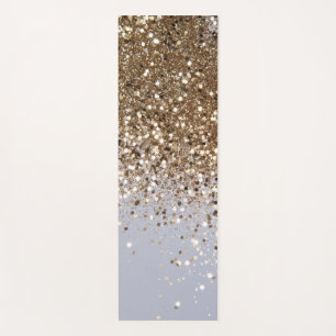 Sparkling Glam Gold Glitter Glam #1 Yoga Mat