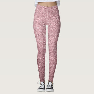 Sparkling Glam Luxury Glitter Pink Leggings