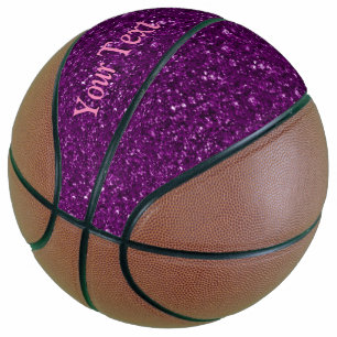 Sparkling glitter basketball