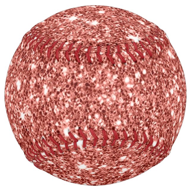 Sparkling glitter print softball (Front)
