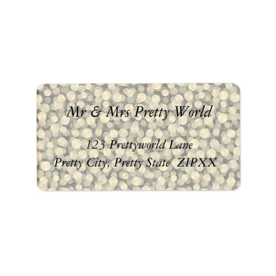 Sparkling Golden Polka Dots