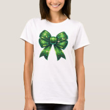 Sparkling Green Glitter Bow