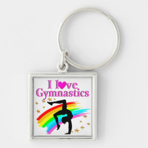 SPARKLING GYMNAST KEYCHAIN
