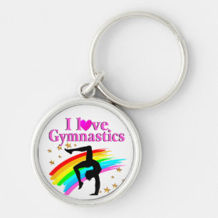SPARKLING GYMNAST KEYCHAIN