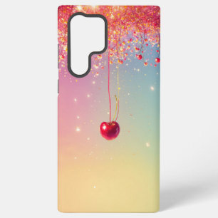 Sparkling Heart & Cherry Romantic Phone Case