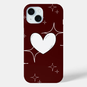 Sparkling Heart Phone Case   Romantic Cover