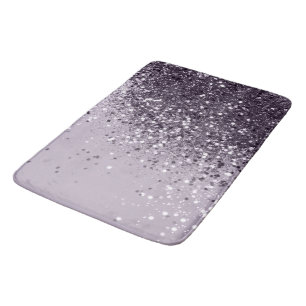 Sparkling Lavender Lady Glitter #2 #shiny #decor Bath Mat