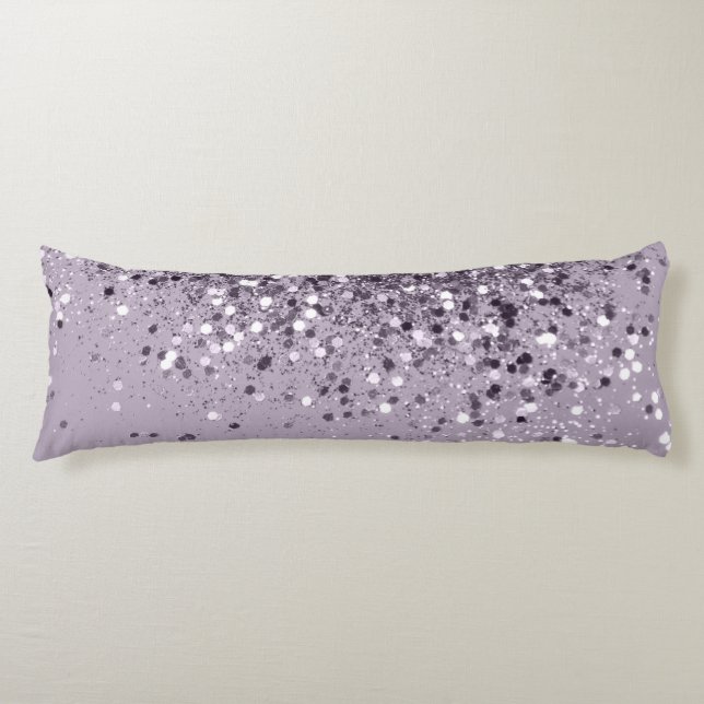 Sparkling Lavender Lady Glitter #2 #shiny #decor Body Pillow (Front)
