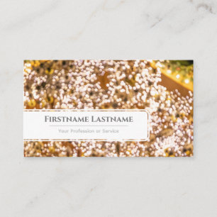 Sparkling lights bokeh professional Event Managers Business Card