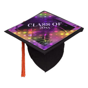 Sparkling lights chic class of spotlight on graduation cap topper