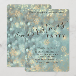 Sparkling luxury corporate Christmas party Invita Invitation
