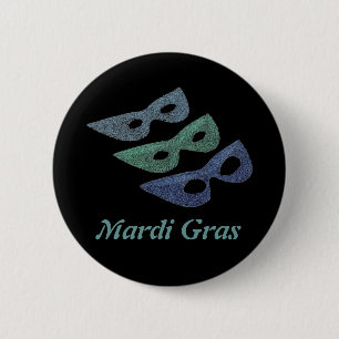 Sparkling Masks - 2 Inch Round Button