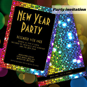 Sparkling New Year Party  Invitation