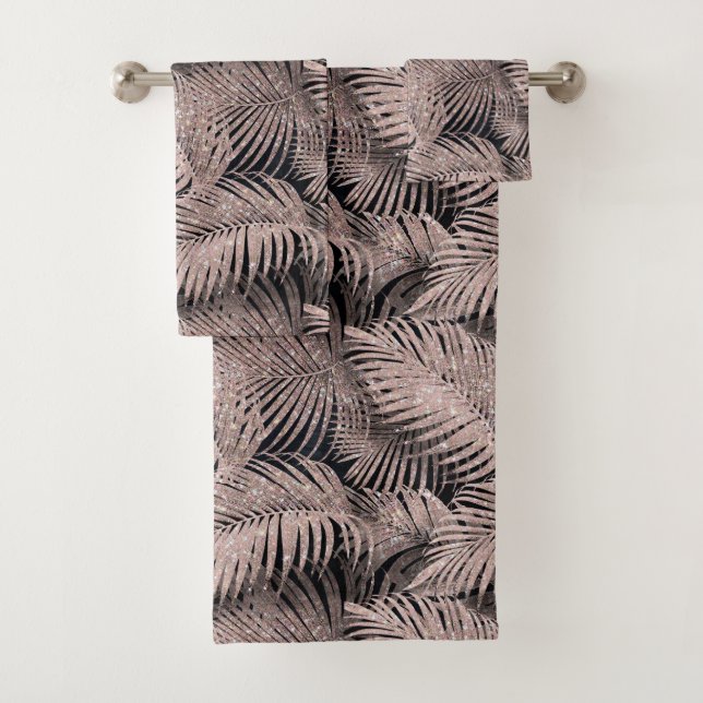Sparkling Palm Leaves Pattern (En situation)
