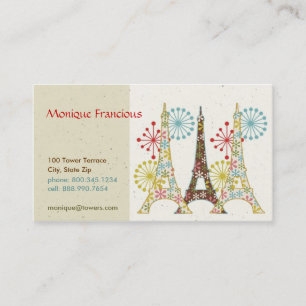 Sparkling Paris Business Card