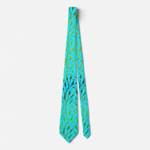 Sparkling Party Pattern with Fireworks in Aqua Tie
