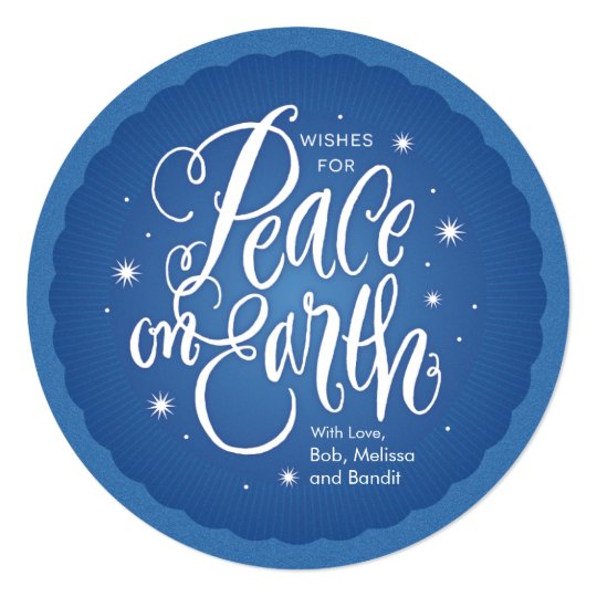 Sparkling Peace on Earth Card