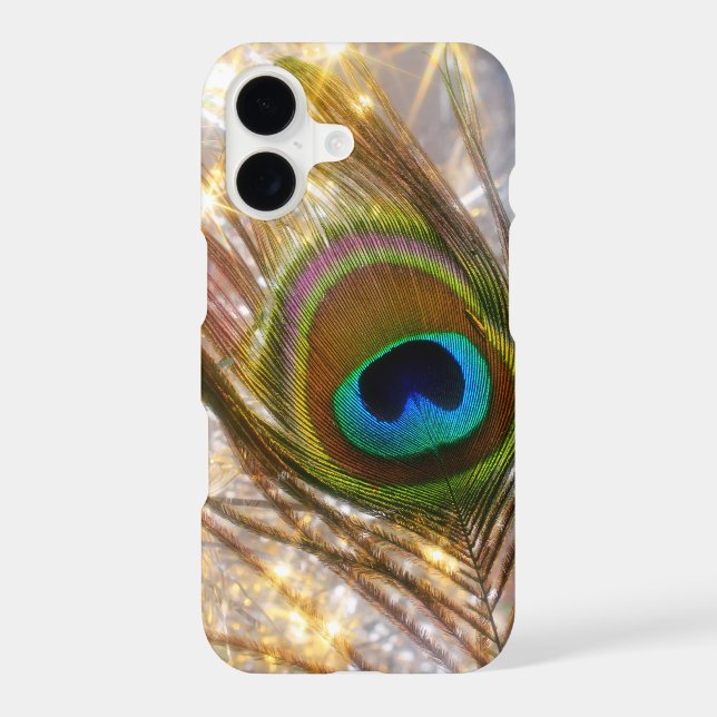 Sparkling Peacock Feather Samsung Galaxy Coque (Verso)