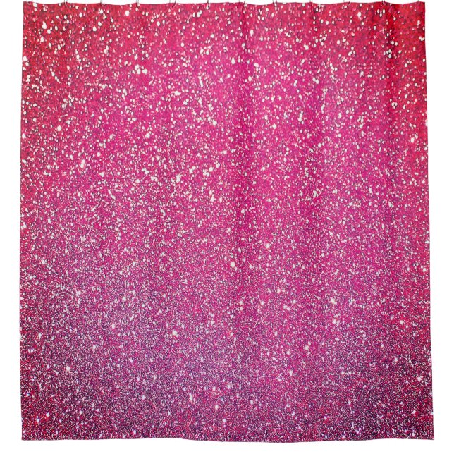 Sparkling Pink Fuchsia Purple Red Glitter Ombre (Front)