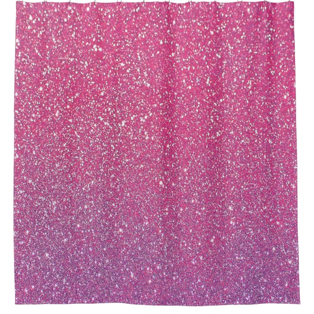 Sparkling Pink Glitter Rustic Purple Ombre Cute (Front)