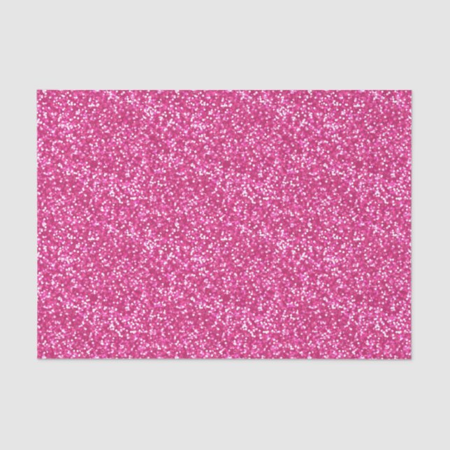 Sparkling Pink Glitter Tissue Paper (Front)