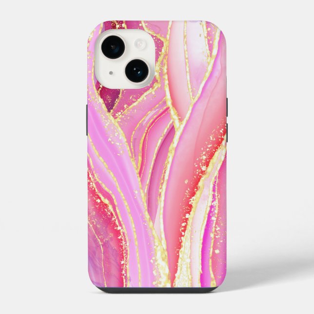 Sparkling Pink  iPhone Case (Back)